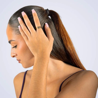 Bague Ouverte Personnalisée avec Deux Prénoms