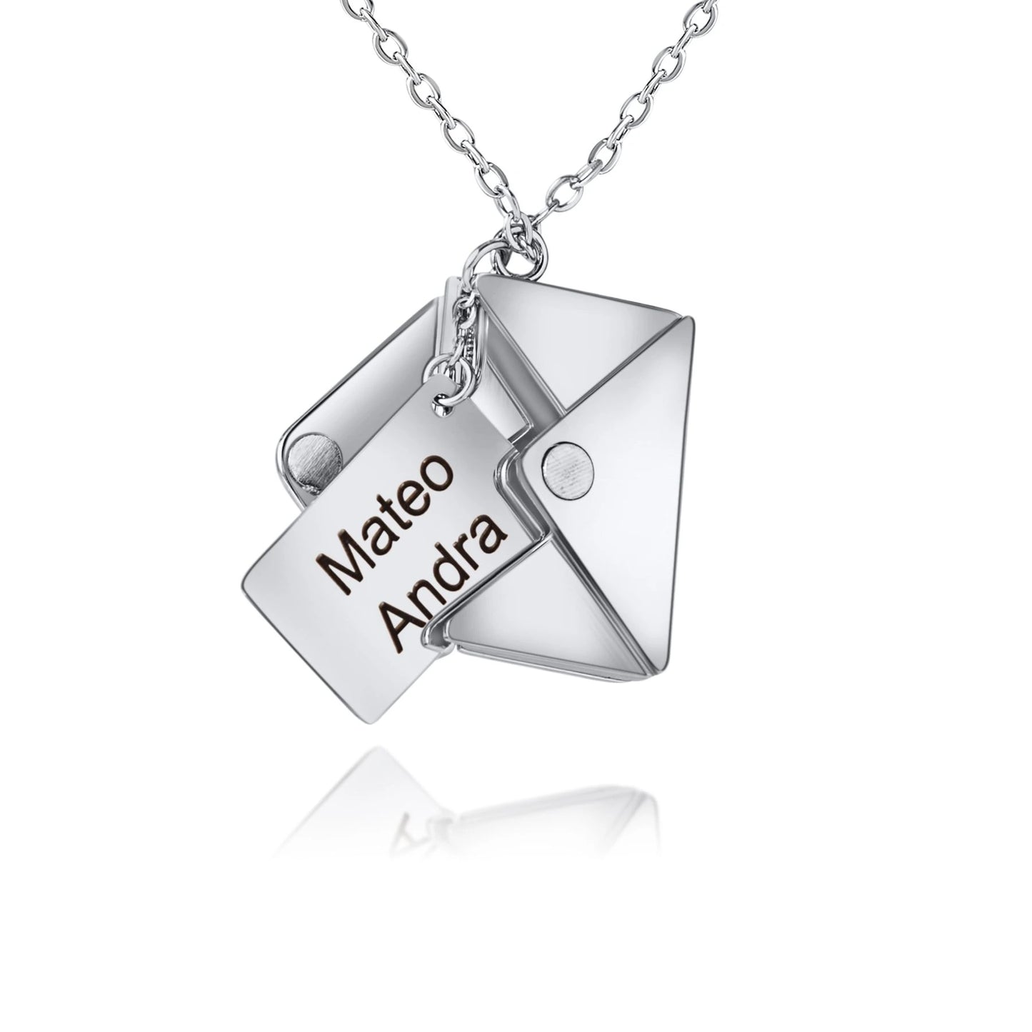 Personalized Love Letter & Envelope Necklace