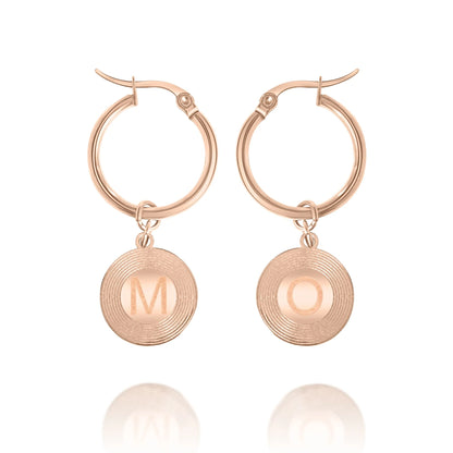 Personalized Sunburst Initial Earrings