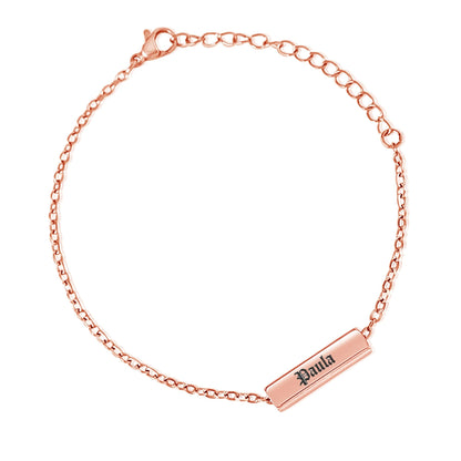 Personalized 3D Bar Bracelet