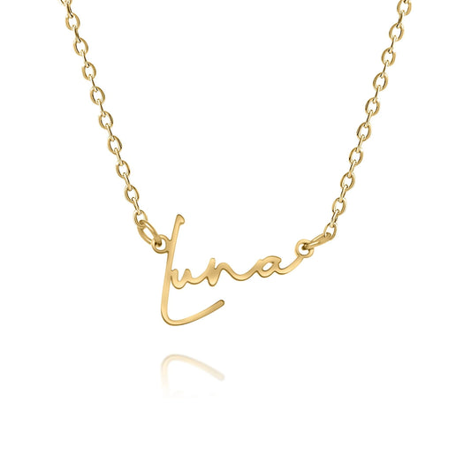 Star Script Necklace