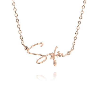 Star Script Necklace