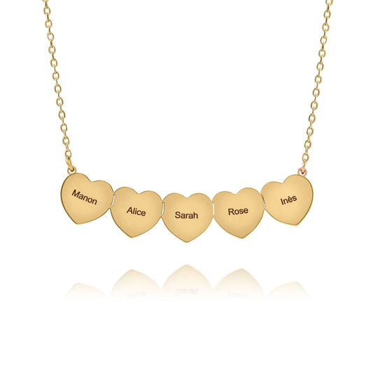 Multiple Small Hearts Necklace