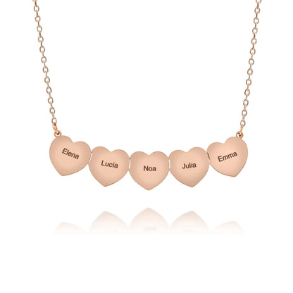 Multiple Small Hearts Necklace