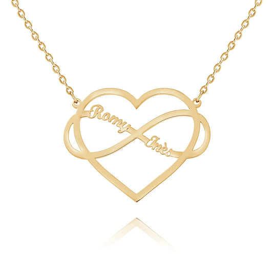 Personalized Infinity & Heart Necklace