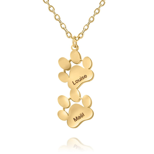 Necklace with Dog & Cat Paws