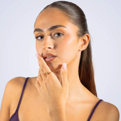 Bague Ouverte avec Pierre de Naissance