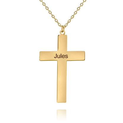 Men’s Personalized Cross Necklace