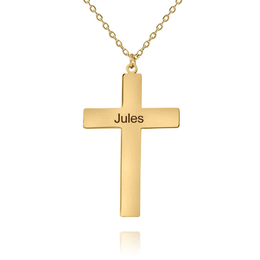 Men’s Personalized Cross Necklace