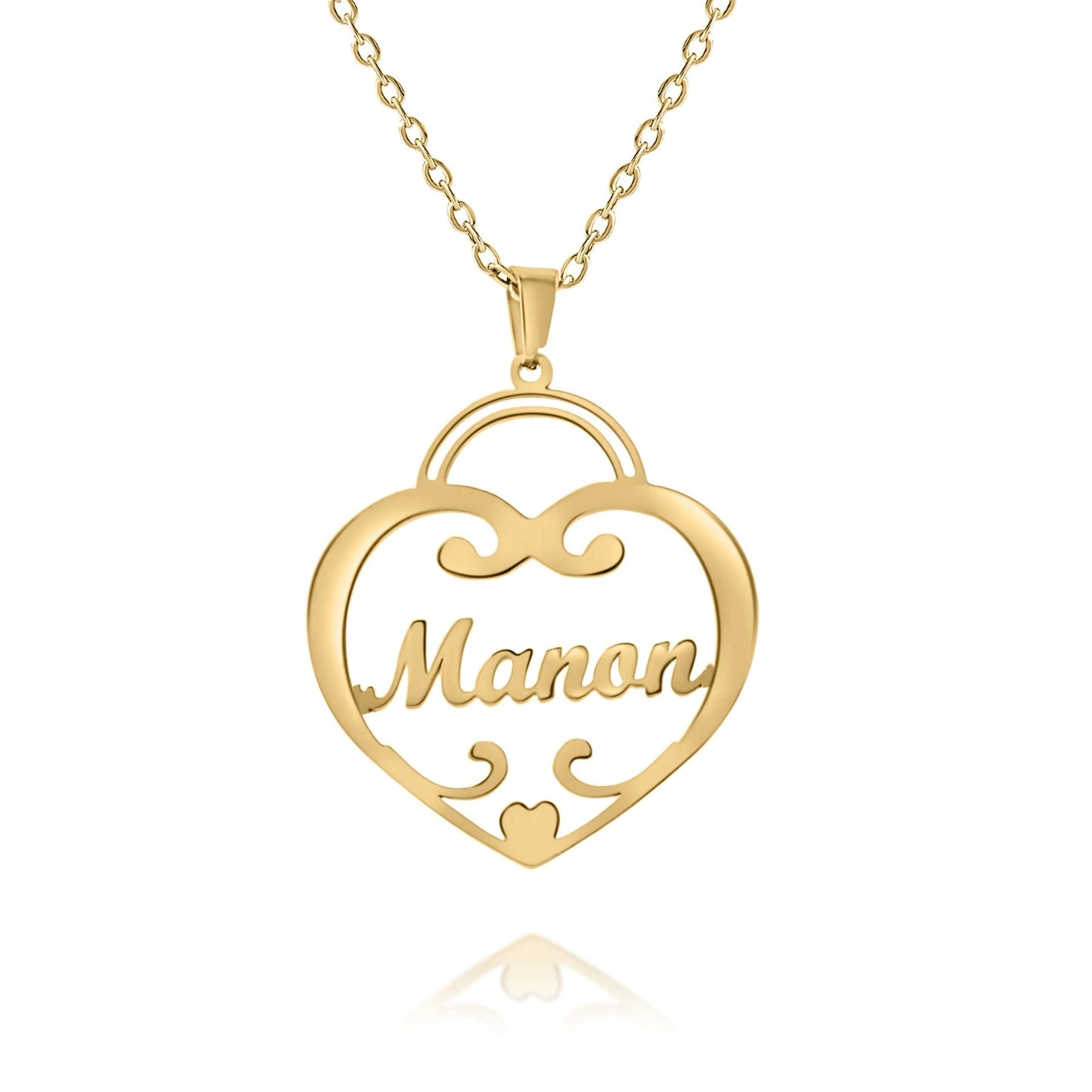 Heart Necklace with Name