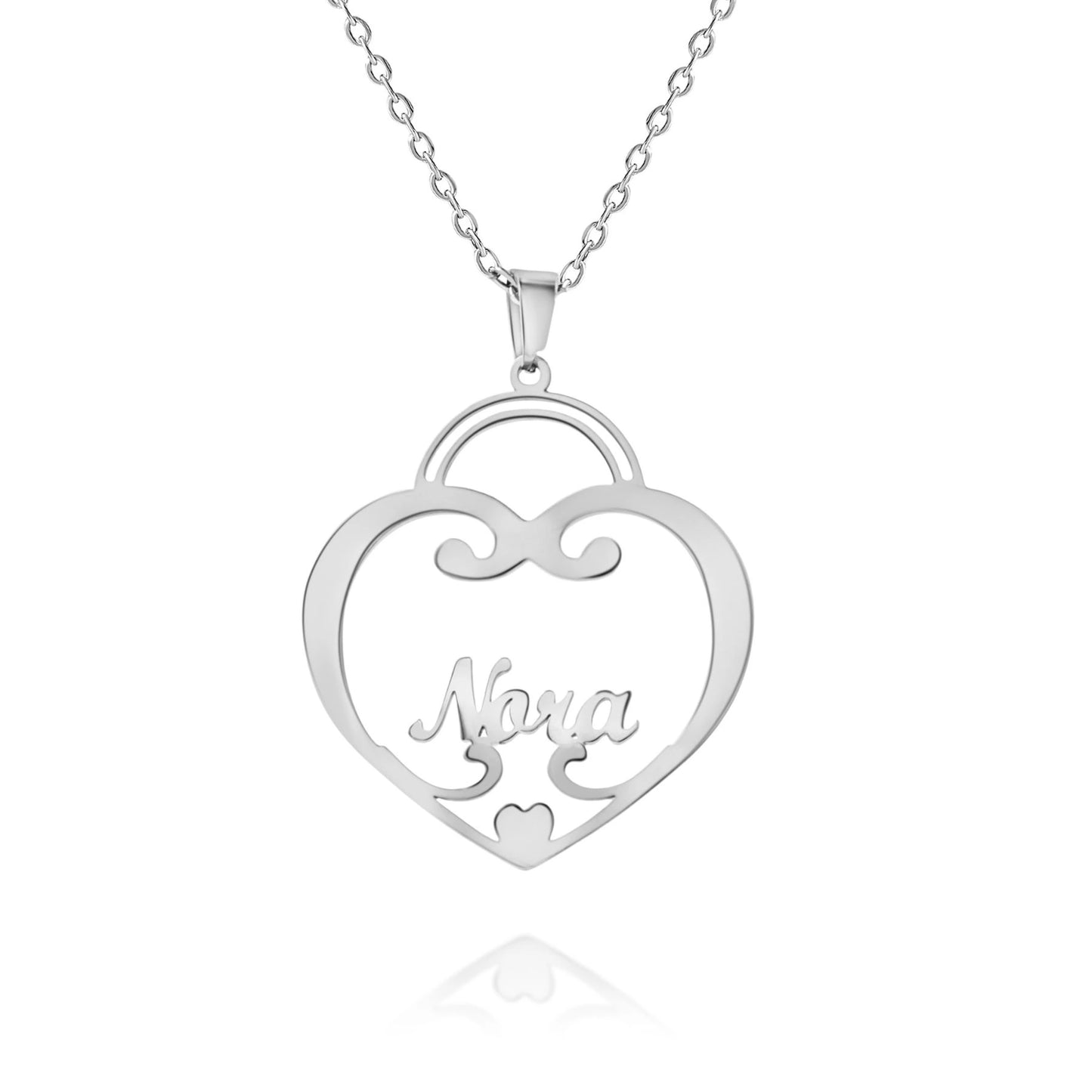 Heart Necklace with Name