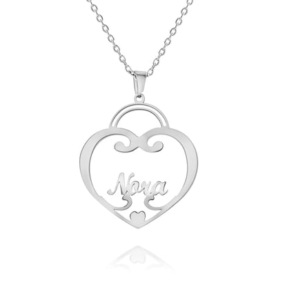 Heart Necklace with Name