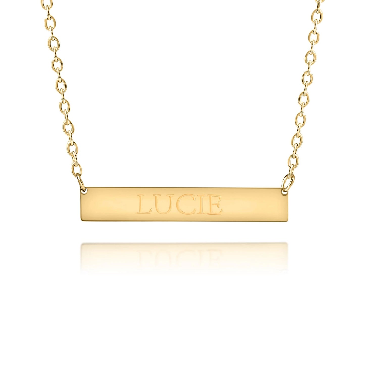 Personalized Engraved Nameplate Necklace