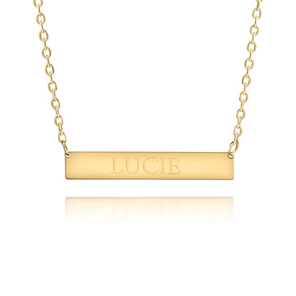 Personalized Engraved Nameplate Necklace