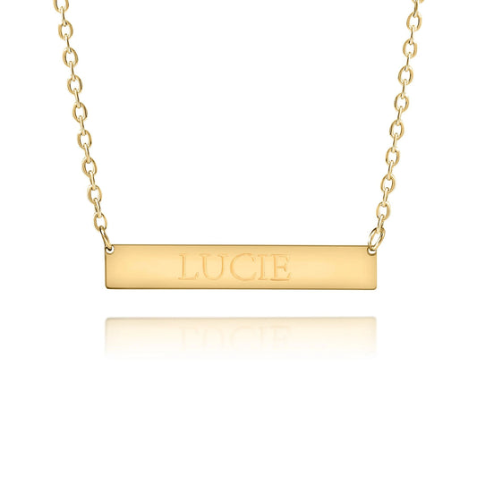 Personalized Engraved Nameplate Necklace