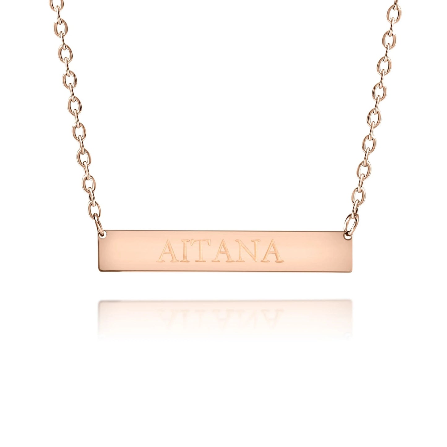 Personalized Engraved Nameplate Necklace