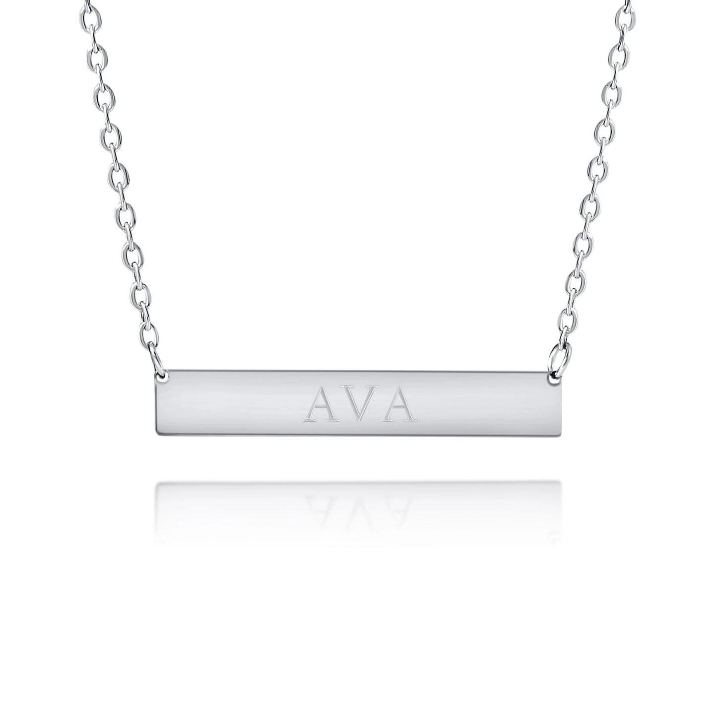 Personalized Engraved Nameplate Necklace