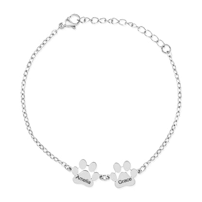 Personalized Paws Bracelet