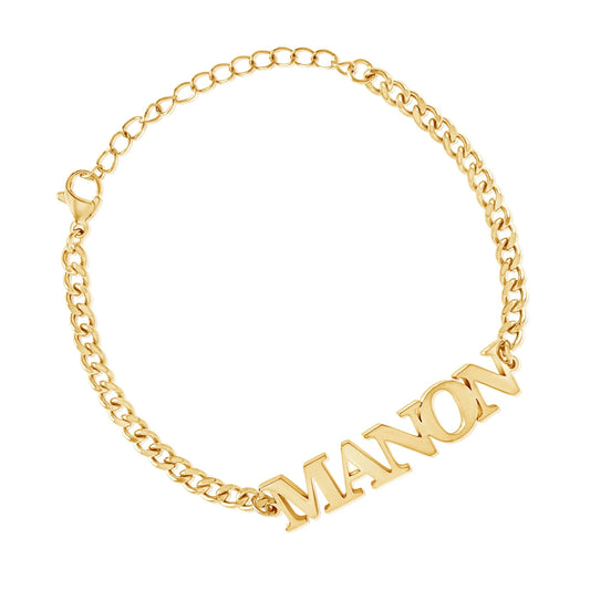 Personalized Name Bracelet in Uppercase Letters