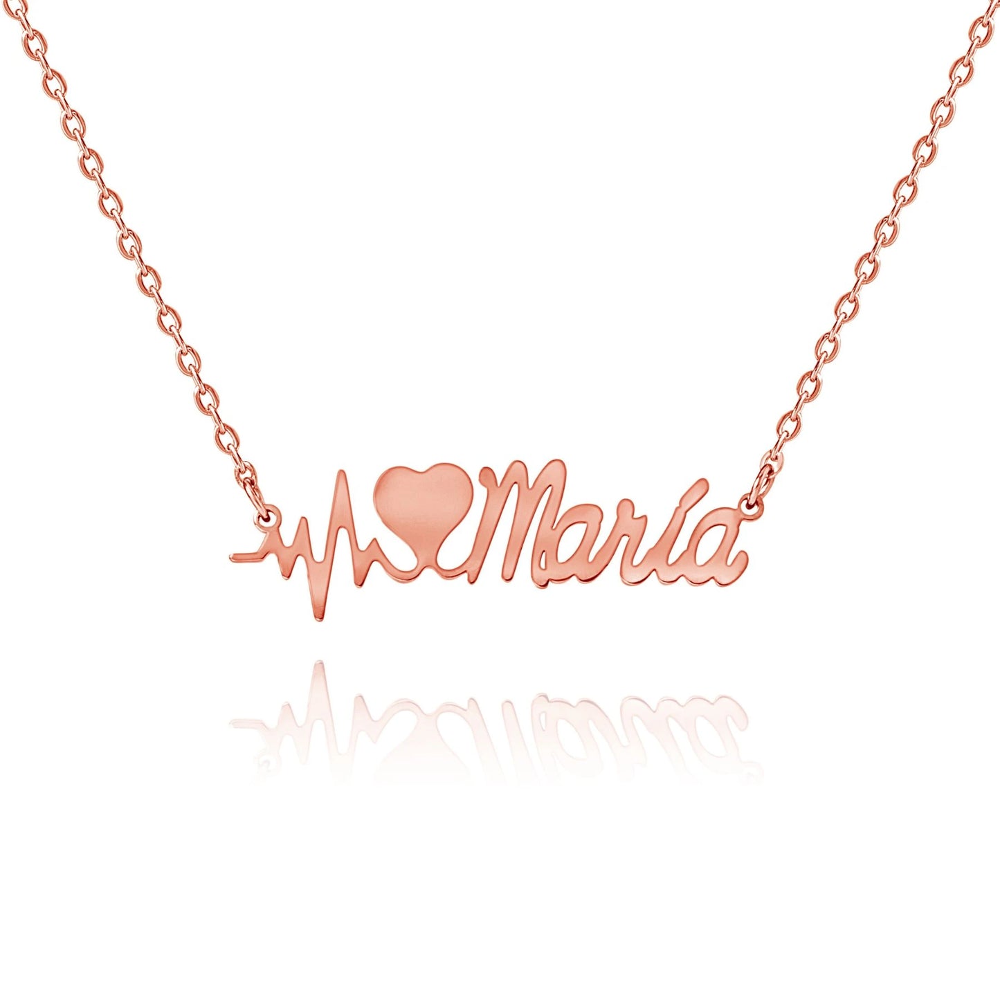 Heartbeat Name Necklace