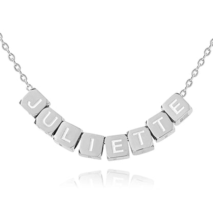 Dice Name Necklace