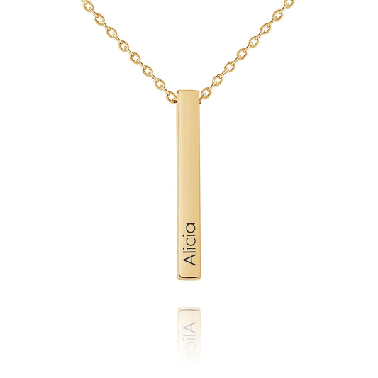 3D Bar Crystal Pendant