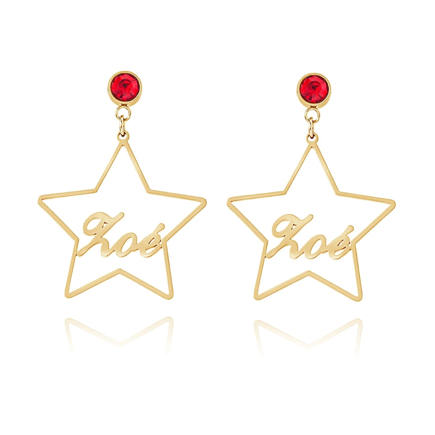 Personalized Star Earrings