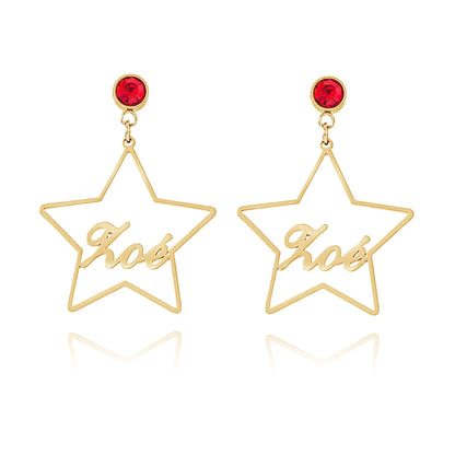 Personalized Star Earrings