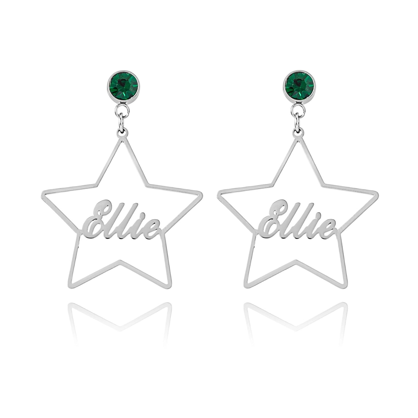 Personalized Star Earrings