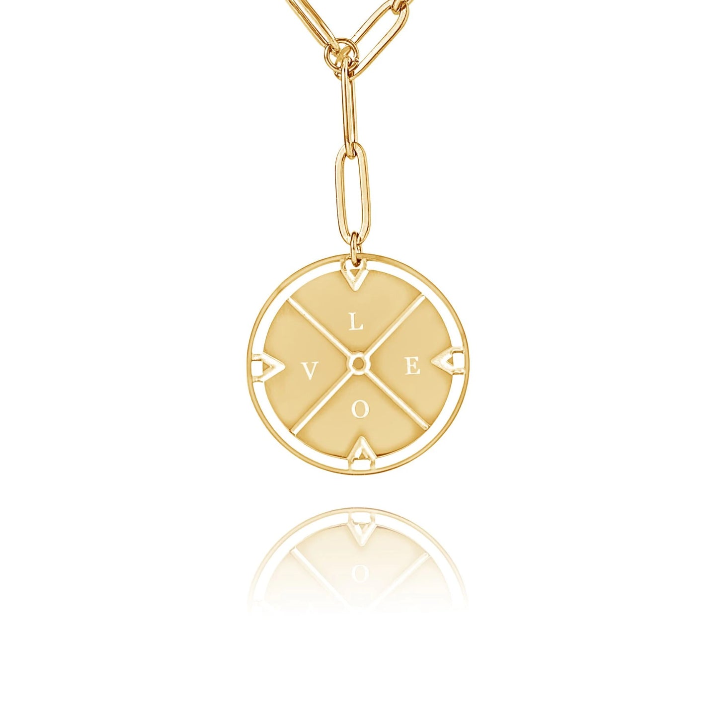 Personalized Compass Locket Necklace