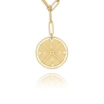 Personalized Compass Locket Necklace