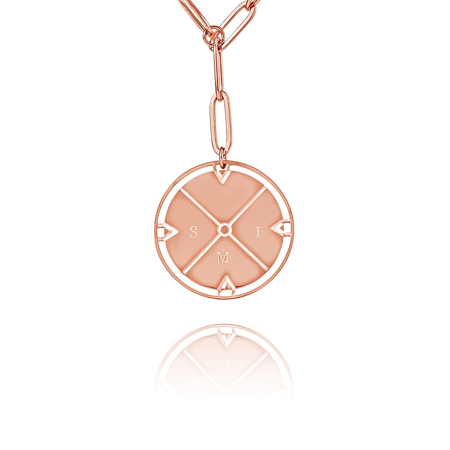 Personalized Compass Locket Necklace
