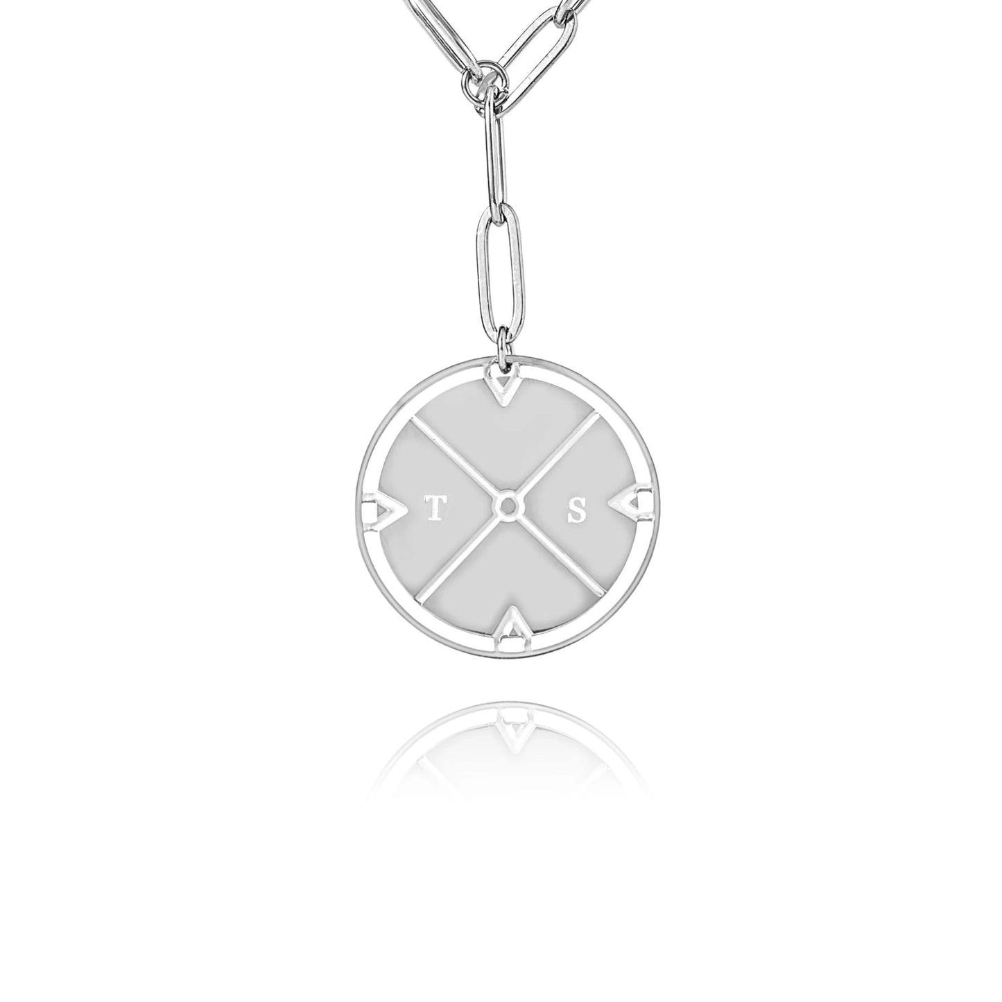 Personalized Compass Locket Necklace