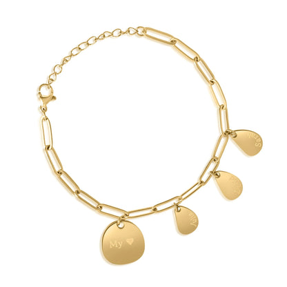 Bracciale con Ciondoli di Nocciolo Personalizzato