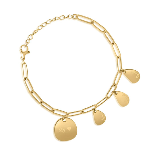 Personalized Hazel Charm Bracelet