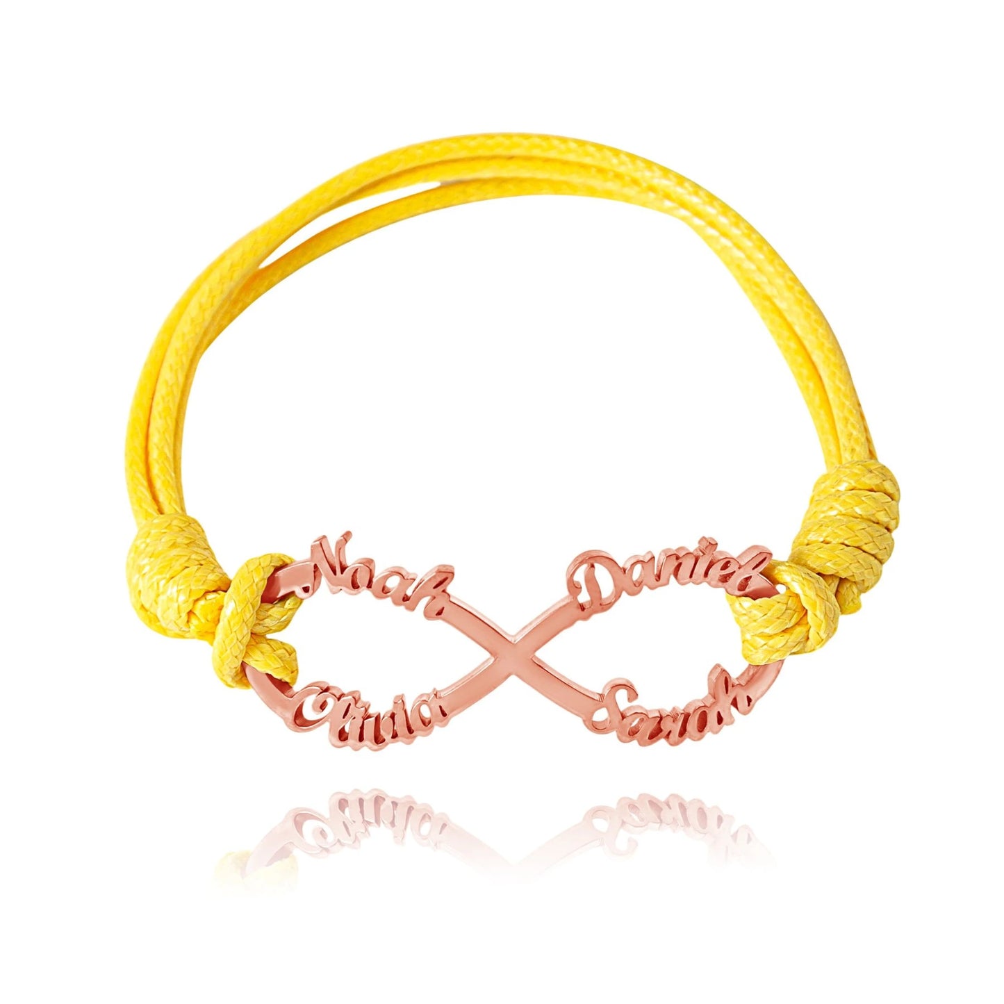 Personalized Infinity Cord Bracelet