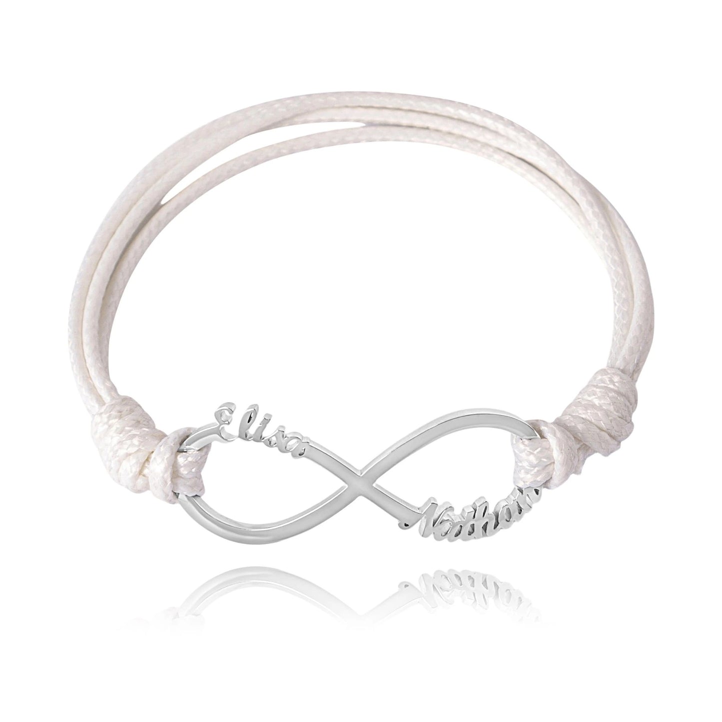 Personalized Infinity Cord Bracelet