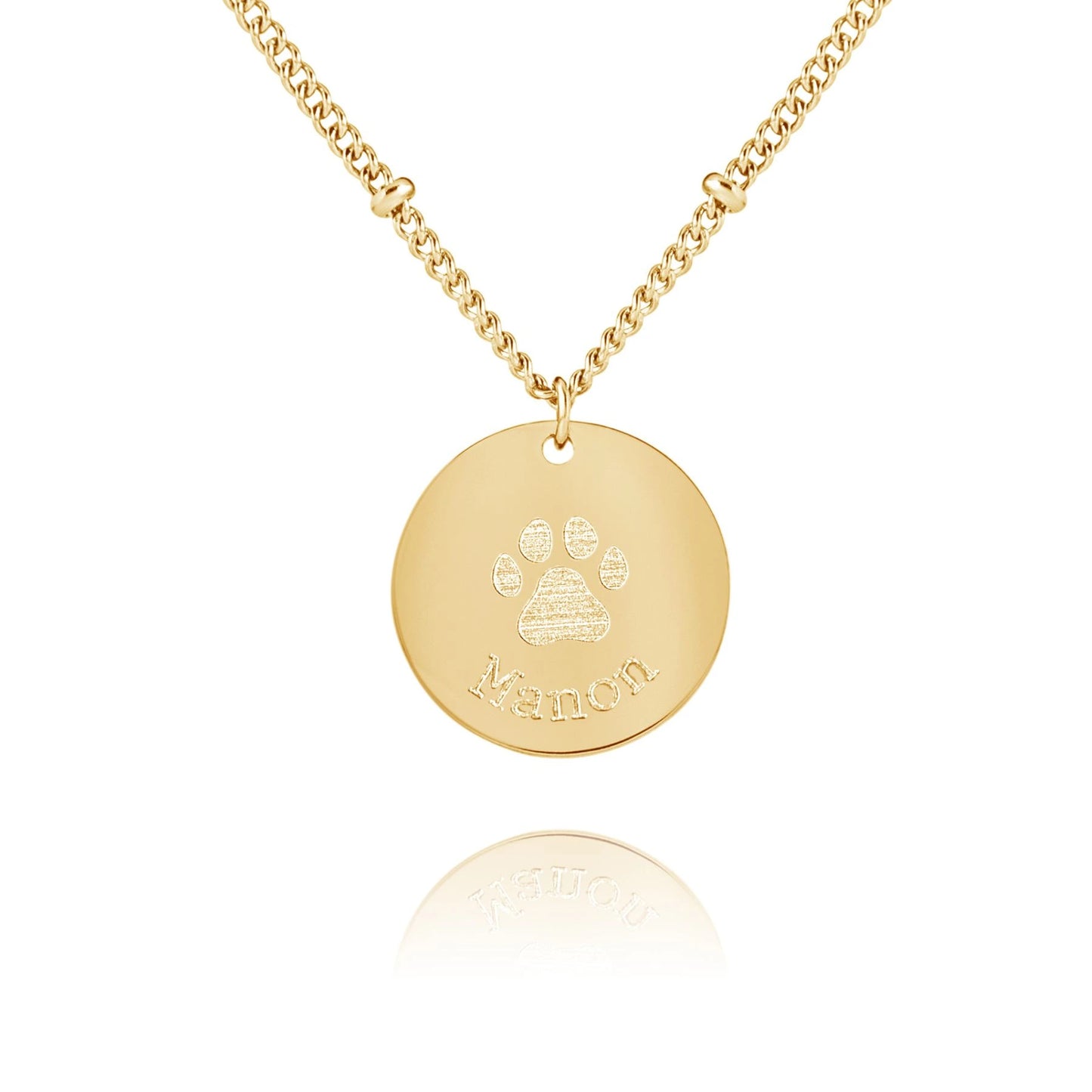 Personalized Paw Print Necklace