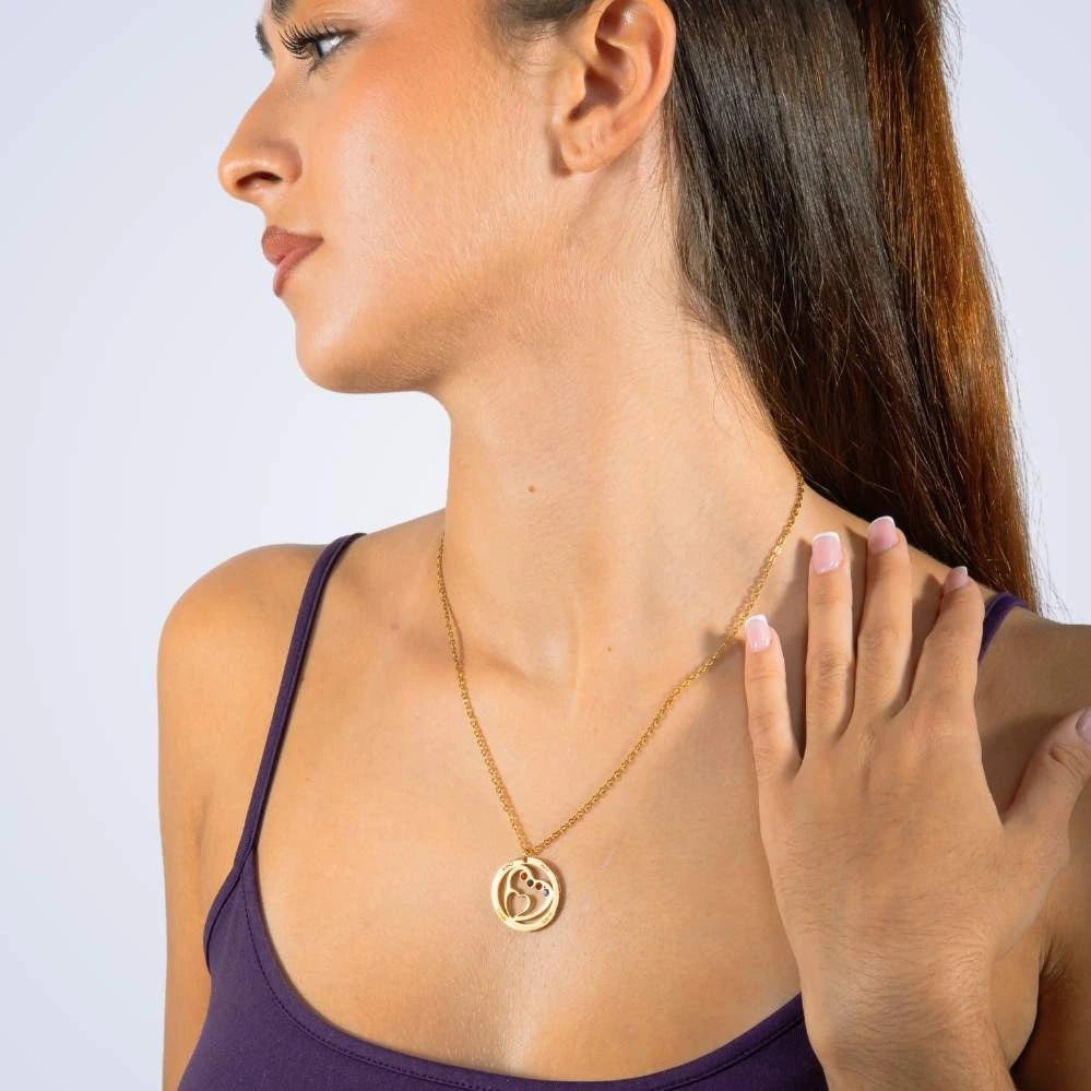 Collier Arbre de Vie Personnalisé avec Pierres de Naissance