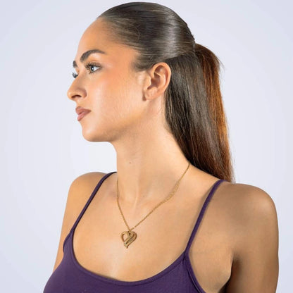 Coffret Harmonie Éternelle & Collier Cœur Entrelacé Personnalisé avec Pierres en Cristal