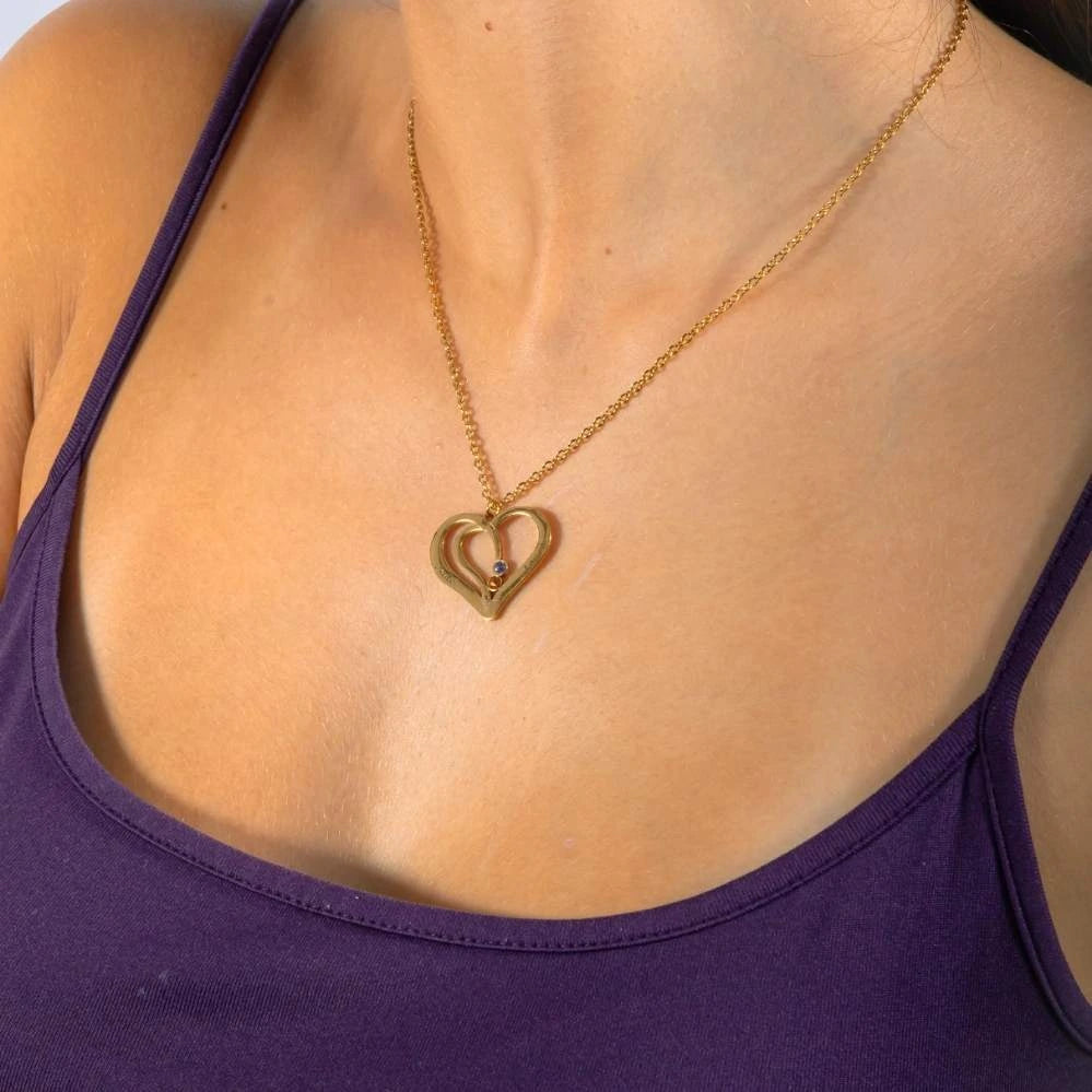 Coffret Chance Éternelle & Collier Cœur Entrelacé avec Prénoms Gravés et Pierres de Naissance