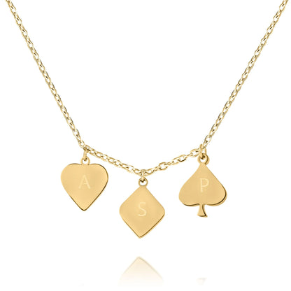 Personalized Playing Cards Pendant