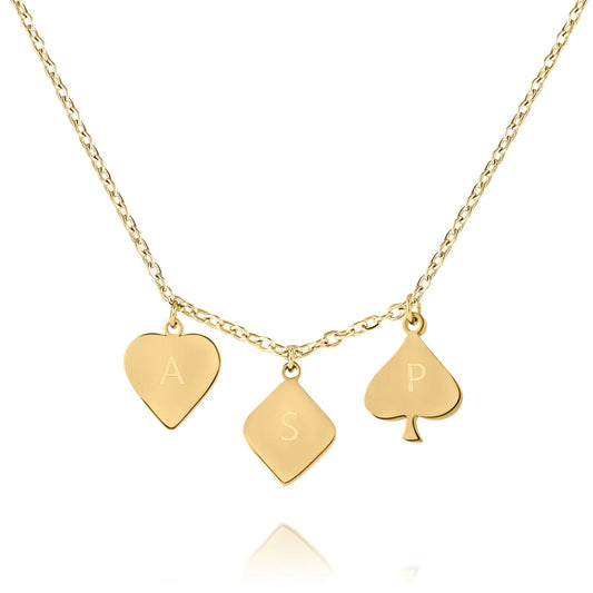 Personalized Playing Cards Pendant