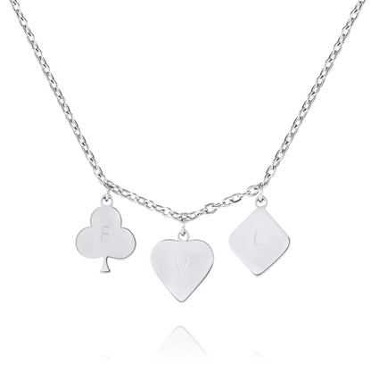 Personalized Playing Cards Pendant