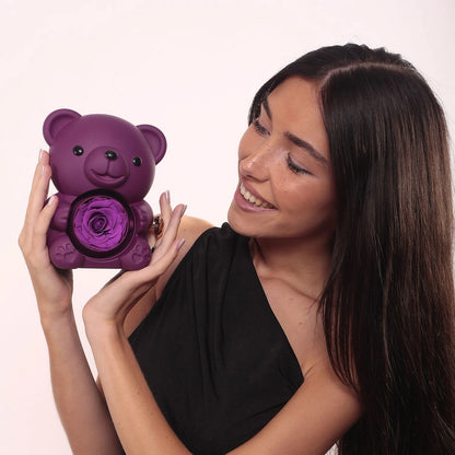 Eternal Rose Bear & Personalized Bracelet & Necklace