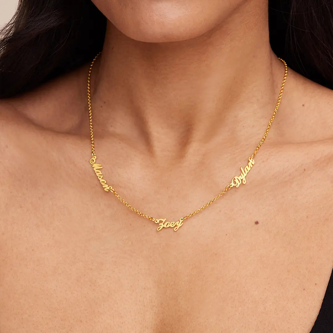 Personalized Necklace with Multiple Names