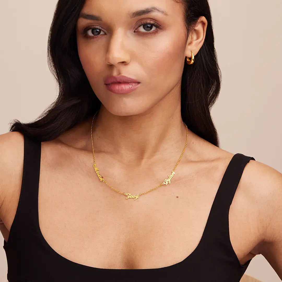Personalized Necklace with Multiple Names