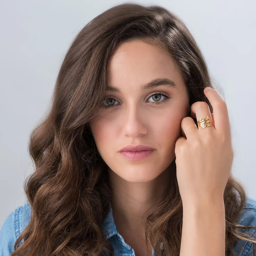 Personalized Ring with Three Names